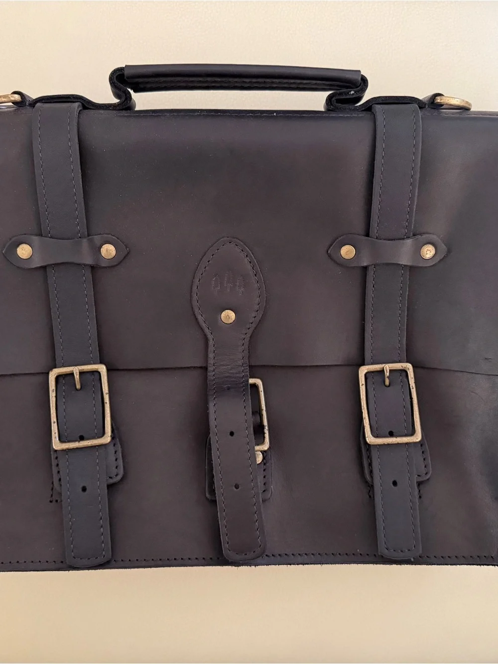 Portland Leather Goods Black Messenger Bag